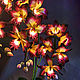 Order Bouquet-nightlight orchid with 3 branches 'Raspberry'. Elena Krasilnikova. Livemaster. . Nightlights Фото №3