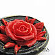 Velvet, choker, necklace "Red rose". Pendants. Bionika - Polymer Clay Jewelry (Bionika). My Livemaster. Фото №4