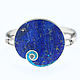 Bracelet with lapis lazuli and turquoise. Bracelet with natural stones, Hard bracelet, Moscow,  Фото №1