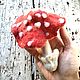 Fly Agaric Art Decor Toy. Felted Toy. Alyona Kuklina (evrazhkagifts). Online shopping on My Livemaster.  Фото №2