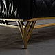 Двухместный диван diplomat, black leather. Диваны. Old Loft. Ярмарка Мастеров.  Фото №4