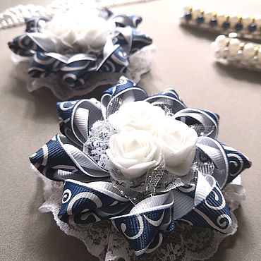 Украшения ручной работы. Ярмарка Мастеров - ручная работа Школьные банты. Handmade.