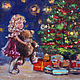  Oil painting 'In anticipation of new year miracle', Pictures, Nizhny Novgorod,  Фото №1