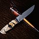 Order Handmade knife made of Damascus steel ' IRBIS'. zlathunter. Livemaster. . Knives Фото №3