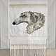 Decorative pillow 'Russian Greyhound'. Pillow. Handmade studio - Anna Aleskovskaya. My Livemaster. Фото №5