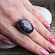 The Royal ring (a ring) with rhodonite 'Galaxy'. Ring. The inspiration of nature in stones. My Livemaster. Фото №6