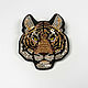 Order Tiger Bead Brooch Golden Tiger Year of the Tiger. Zveva. Livemaster. . Brooches Фото №3