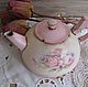 Чайничек  Цветы Прованса. Кофейники. Ольга (ok-dekor). Ярмарка Мастеров.  Фото №6