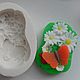 Silicone mold for soap and candles ' Butterfly on daisies', Form, Arkhangelsk,  Фото №1