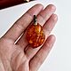 Винтаж:  Серебряный Кулон Янтарь Серебро 875 Рига СССР. Кулоны винтажные. Lovevintage. Ярмарка Мастеров.  Фото №6