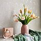 Тюльпаны в вазе силиконовые. Композиции. VIVA-FLORA от Оксаны Миткевич. Ярмарка Мастеров.  Фото №6