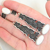 Украшения handmade. Livemaster - original item Jewelry set silver enamel SER0027. Handmade.