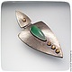 Pendant with chrysoprase 'Marlene', Pendants, Moscow,  Фото №1
