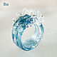 Ring Wave and wind (7 colors of the sea). Rings. DriftLand. Online shopping on My Livemaster.  Фото №2