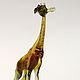 Decorative figurine made of colored glass Giraffe Andrew, Miniature figurines, Moscow,  Фото №1