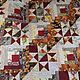 Wedding Gift PATCHWORK BEDSPREAD red white burgundy, Gifts, Moscow,  Фото №1