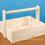 Пивной деревянный ящик с декором