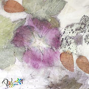 Аксессуары handmade. Livemaster - original item Silk stole summer Colors-EcoPrint.. Handmade.