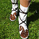 Нарядные кожаные мокасины "White Celtic Spiral". Мокасины. HolyCowChic. Ярмарка Мастеров.  Фото №4