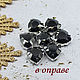 Rhinestones in dacs 12 mm Black graphite trilliant, Rhinestones, Solikamsk,  Фото №1