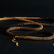 Украшения handmade. Livemaster - original item Lariat, Royal gradient harness, beads. Handmade.