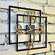 Order Wall clock Loft geometric. Welding and Forging. Livemaster. . Watch Фото №3