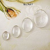 Материалы для творчества handmade. Livemaster - original item Glass cabochons oval. Handmade.