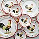 Painted porcelain table Set Rustic rooster. Tea & Coffee Sets. ArtFlera (artflera). Online shopping on My Livemaster.  Фото №2