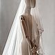 Заказать Фата с ручной тамбурной вышивкой. VESSSNA WEDDING. Ярмарка Мастеров. . Фаты Фото №3