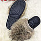 Men's Wolf Fur Slippers. Slippers. teplaya zima. Online shopping on My Livemaster.  Фото №2