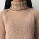 Order Sweater female Tenderness, knitted, beige, mohair, wool. SIBERIA COOL (knitting & painting) (Siberia-Cool). Livemaster. . Sweaters Фото №3
