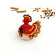 EASTER. Knitting. Easter Chicken. Khokhloma. Easter souvenirs. Cross stitch and beads!. My Livemaster. Фото №4
