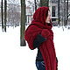 Капюшон-шарф Мое сердце за мерло. Капюшоны. Маленький вязаный кораблик. Интернет-магазин Ярмарка Мастеров.  Фото №2