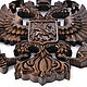 Carved wall panel 'Coat of Arms of Russia' made of wood. Interior elements. H-Present more, than a gift!. Online shopping on My Livemaster.  Фото №2