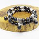 A bracelet made of nuummite Locke, Bead bracelet, Gatchina,  Фото №1