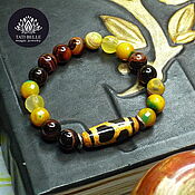 Украшения handmade. Livemaster - original item JI bracelet from agate 