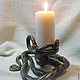 Forged candle holder ' Curl'. Candlesticks. Forged Art. My Livemaster. Фото №5
