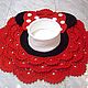 Baby Mat knitted Minnie mouse from cord for girl. Carpets. knitted handmade rugs (kovrik-makrame). My Livemaster. Фото №5