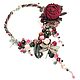 Garden of a Gloomy Rose, Necklace, handmade flower, natural stones. Jewelry Sets. ms. Decorator. Online shopping on My Livemaster.  Фото №2