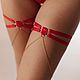 Garters on legs with a chain, Garters, Cherepovets,  Фото №1