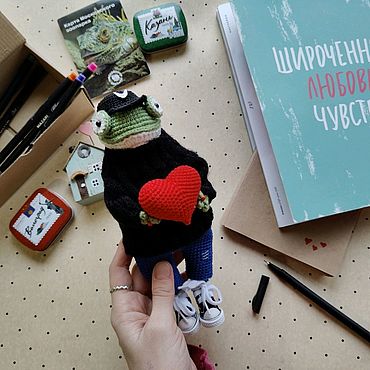 Куклы и игрушки ручной работы. Ярмарка Мастеров - ручная работа Лягушка вязаная, игрушка лягушка, лягушонок. Handmade.