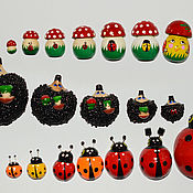 Сувениры и подарки handmade. Livemaster - original item mushroom magnet in stock. Handmade.