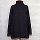 Order Jerseys: Tweed Navy Merino sweater. 'Crochet classics' YULIA. Livemaster. . Sweaters Фото №3