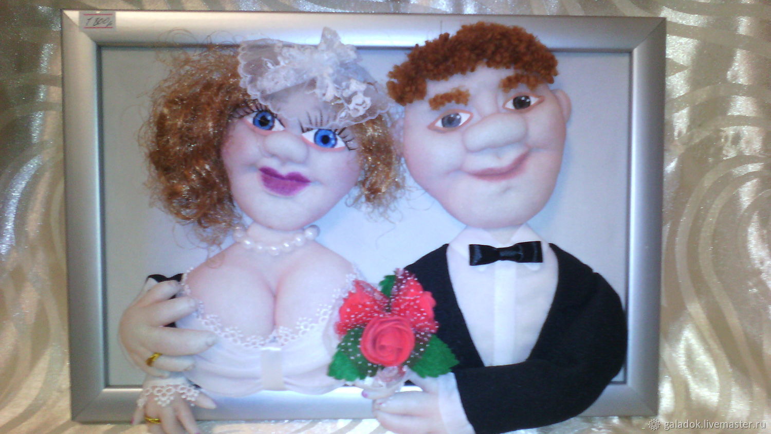 Свадебные куклы из капроновых колготок