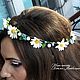 Wreath for hair Daisies and forget-me-nots. headband with flowers. Headband. tanya-artfantasy. Online shopping on My Livemaster.  Фото №2