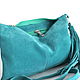 Turquoise Crossbody Bag Suede Clutch Crossbody Suede. Crossbody bag. BagsByKaterinaKlestova (kklestova). My Livemaster. Фото №4