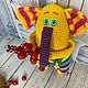 Вязаный слон. Амигуруми куклы и игрушки. Olka-16. Интернет-магазин Ярмарка Мастеров.  Фото №2