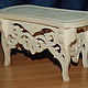 Dollhouse stool for the boudoir.Blank for decoupage and painting.182
