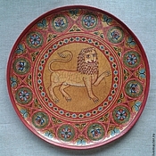 Русский стиль handmade. Livemaster - original item Plate vintage 
