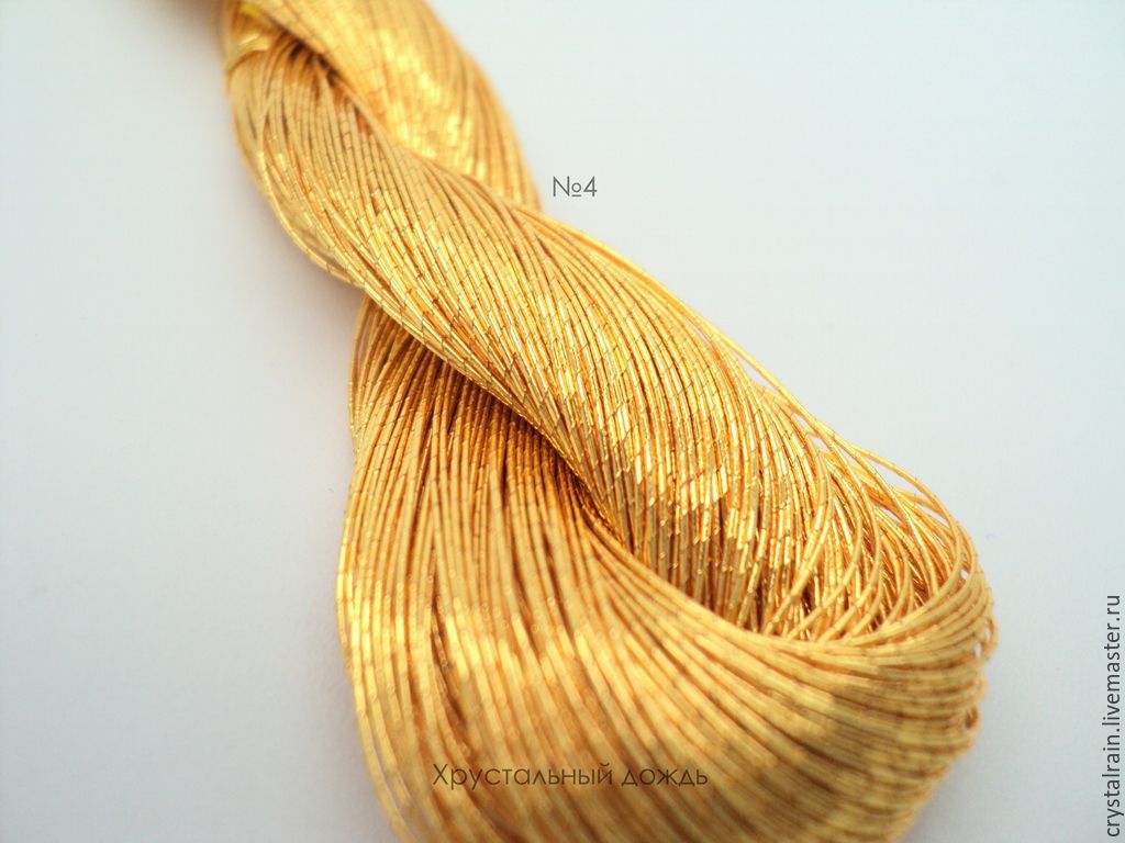 №4 Японские нитки, красное золото – купить на Ярмарке Мастеров ...